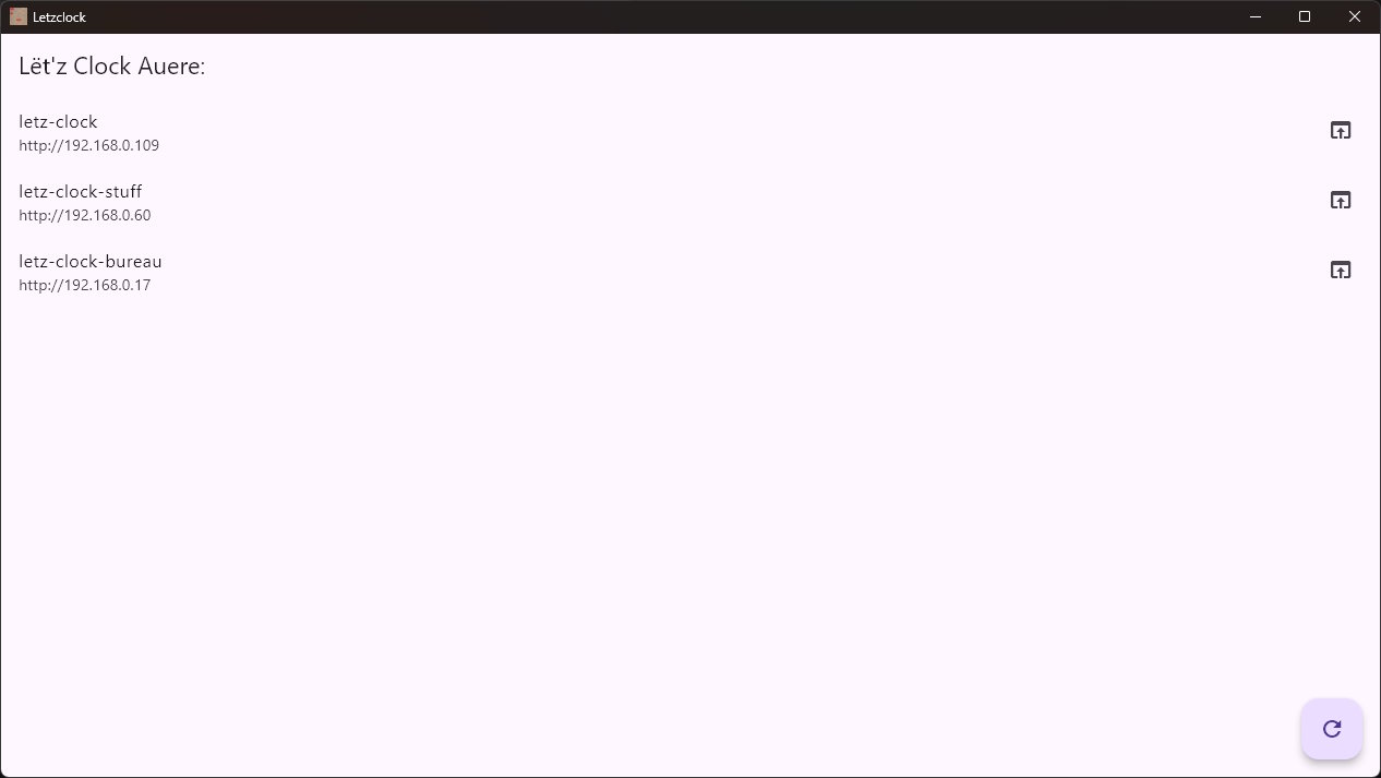 Lët’z Clock Discovery Tool