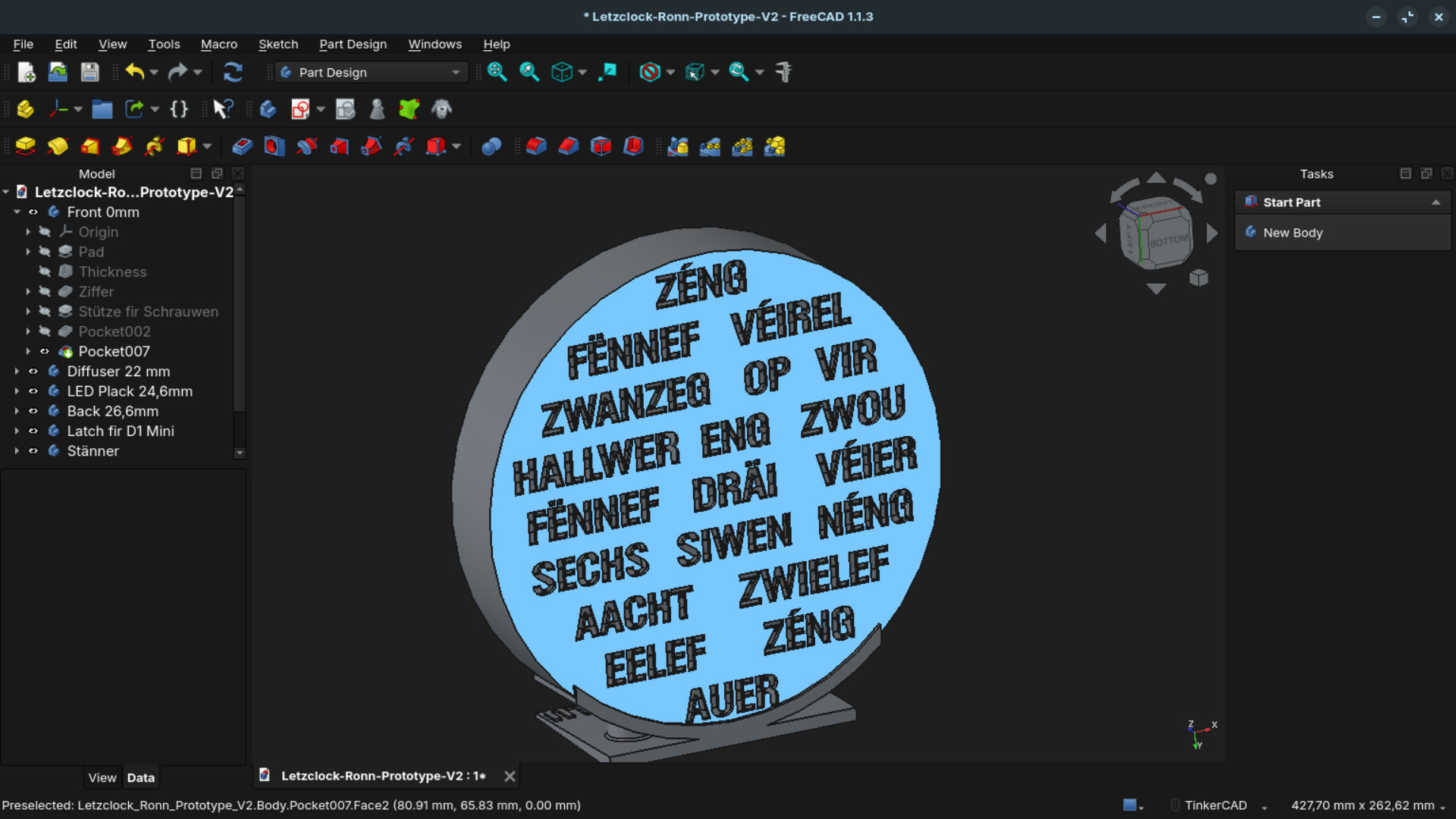 Neie LËT’Z CLOCK Modell – elo och am Ronne!